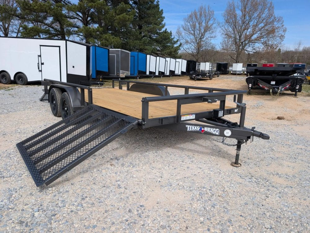 6.5 x 16 TA Pipe Top Utility Trailer Texas Bragg 6.5K 261275