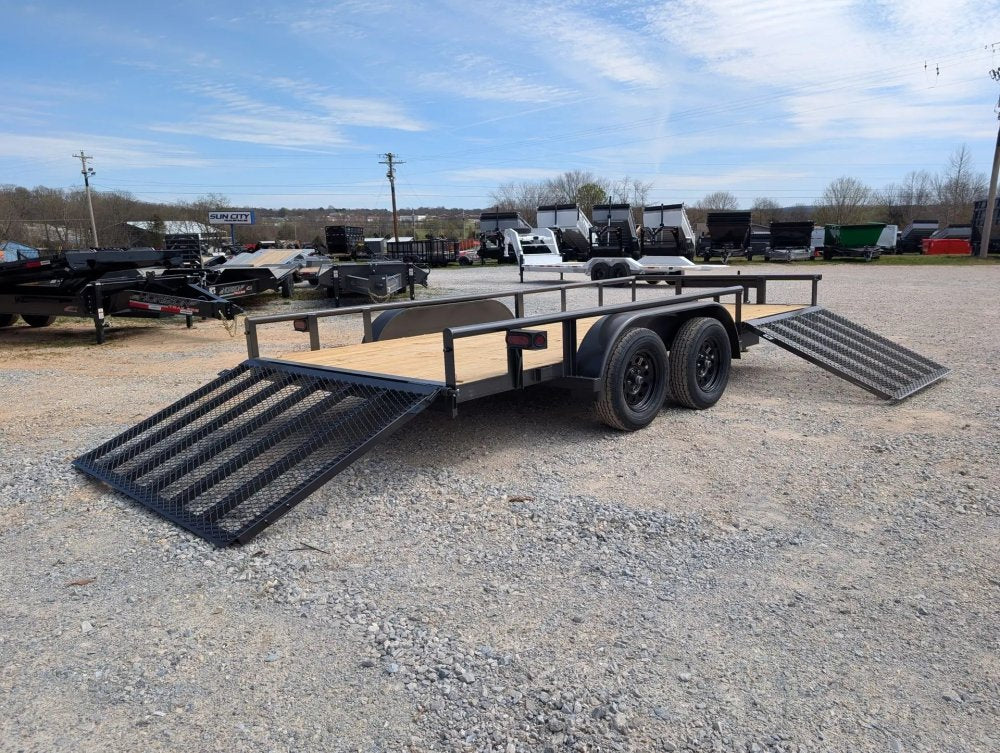 6.5 x 16 TA Pipe Top Utility Trailer Texas Bragg 6.5K 261275