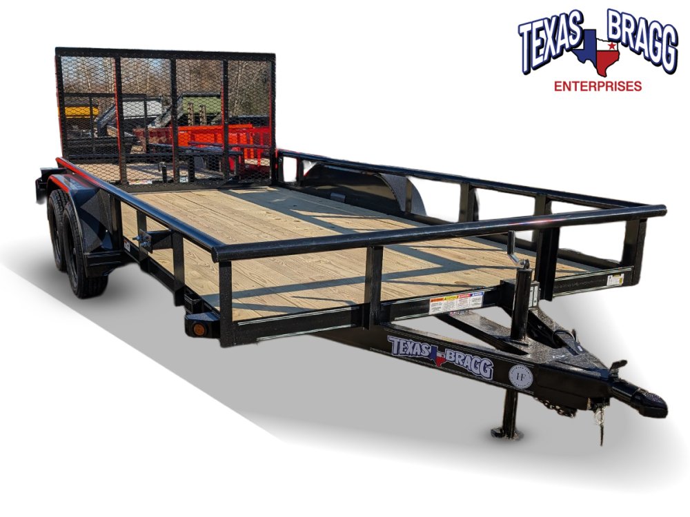 6.5 x 14 TA Pipe Top Utility Trailer Texas Bragg 6.5K 260716