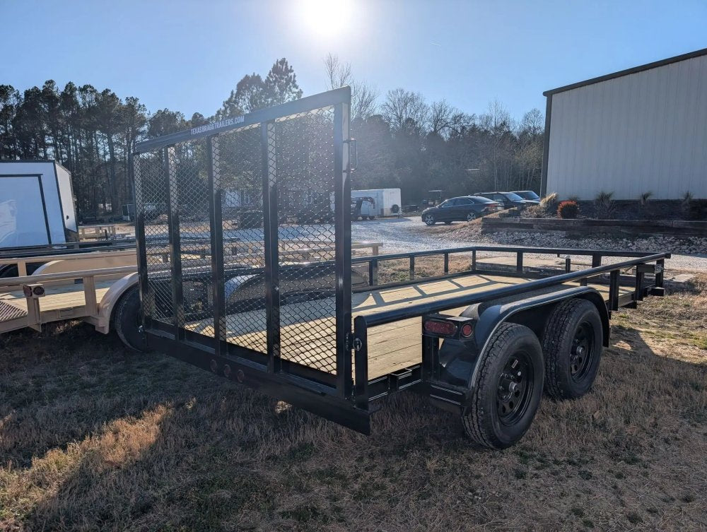 6.5 x 14 TA Pipe Top Utility Trailer Texas Bragg 6.5K 260716