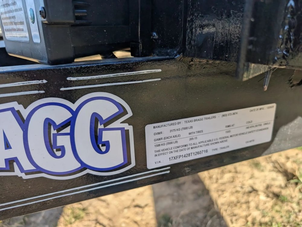 6.5 x 14 TA Pipe Top Utility Trailer Texas Bragg 6.5K 260716