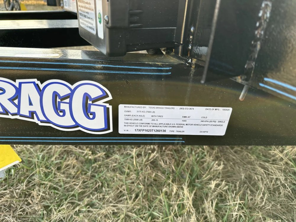 6.5 x 14 TA Pipe Top Utility Trailer Texas Bragg 6.5K 260136