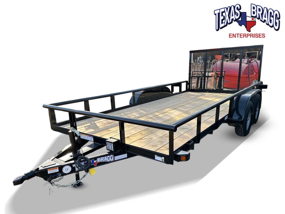 6.5 x 14 TA Pipe Top Utility Trailer Texas Bragg 6.5K 260136