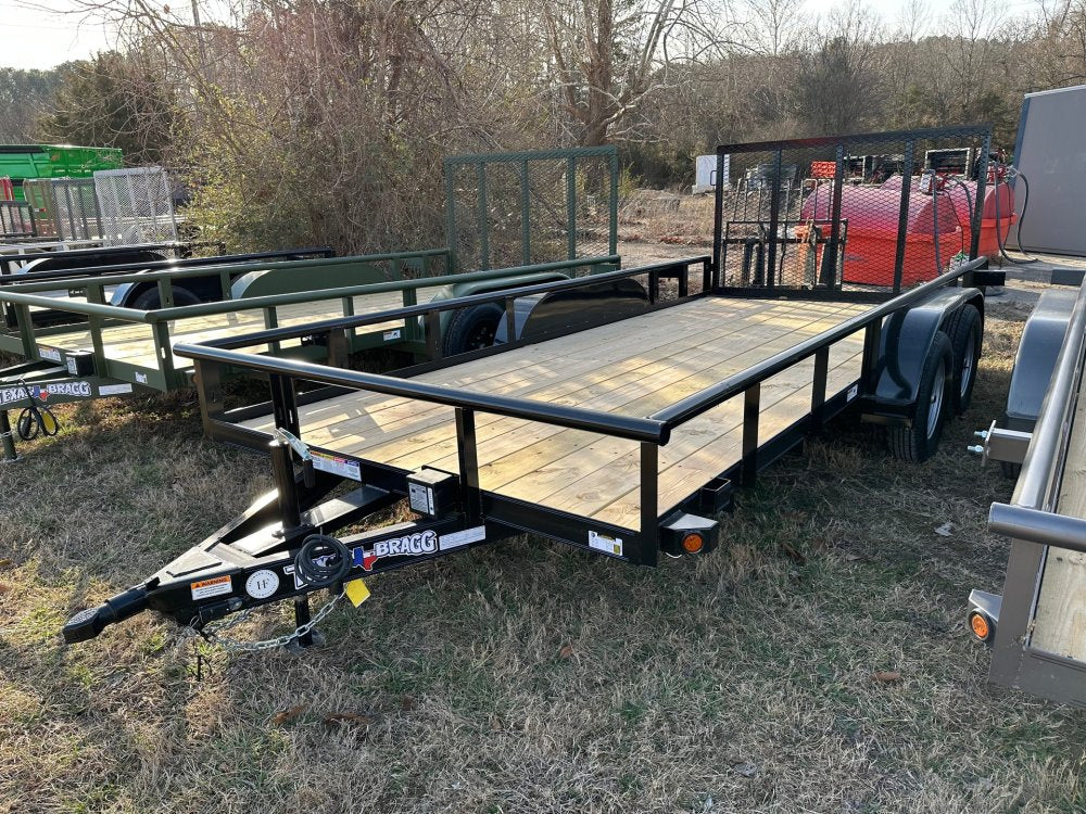 6.5 x 14 TA Pipe Top Utility Trailer Texas Bragg 6.5K 260136