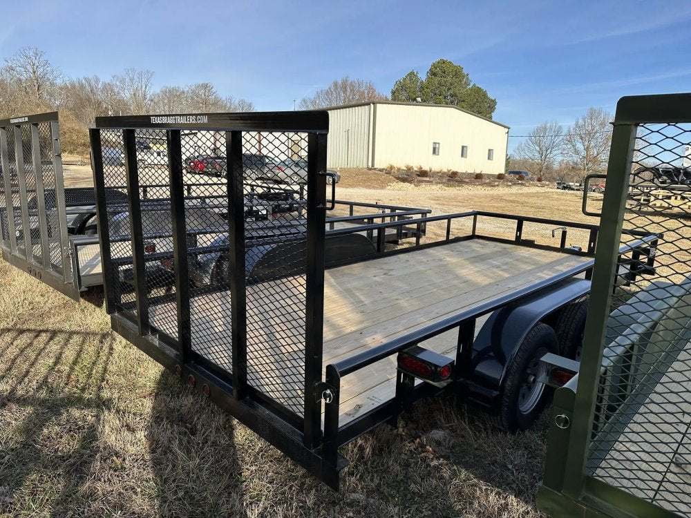 6.5 x 14 TA Pipe Top Utility Trailer Texas Bragg 6.5K 260136