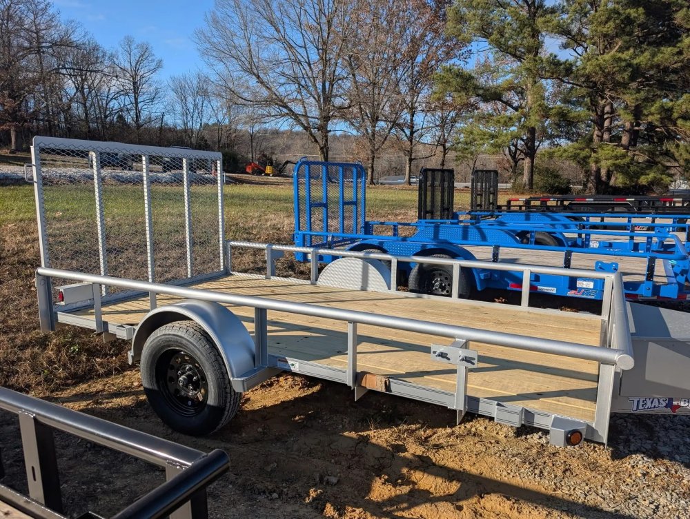 6.5 x 12 SA Pipe Top Utility Trailer Texas Bragg 3.5K 260443