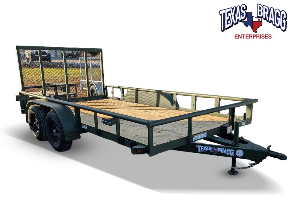 6.5 x 14 TA Pipe Top Utility Trailer Texas Bragg 6.5K 255946
