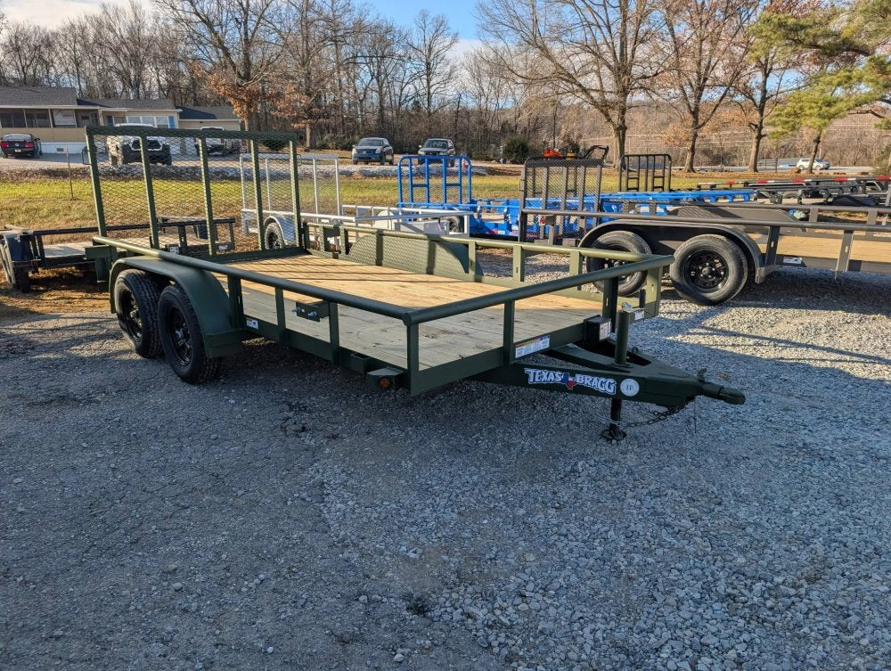 6.5 x 14 TA Pipe Top Utility Trailer Texas Bragg 6.5K 255946