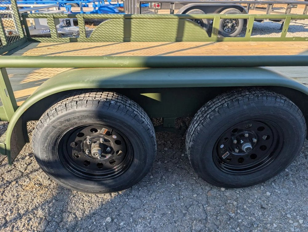 6.5 x 14 TA Pipe Top Utility Trailer Texas Bragg 6.5K 255946