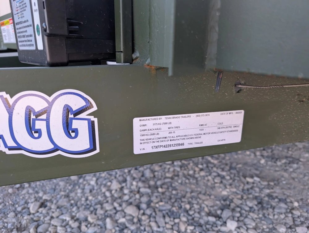 6.5 x 14 TA Pipe Top Utility Trailer Texas Bragg 6.5K 255946