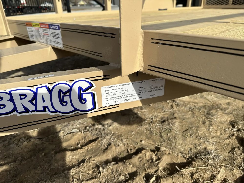 6 x 12 SA Pipe Top Utility Trailer Texas Bragg 3.5K 260721