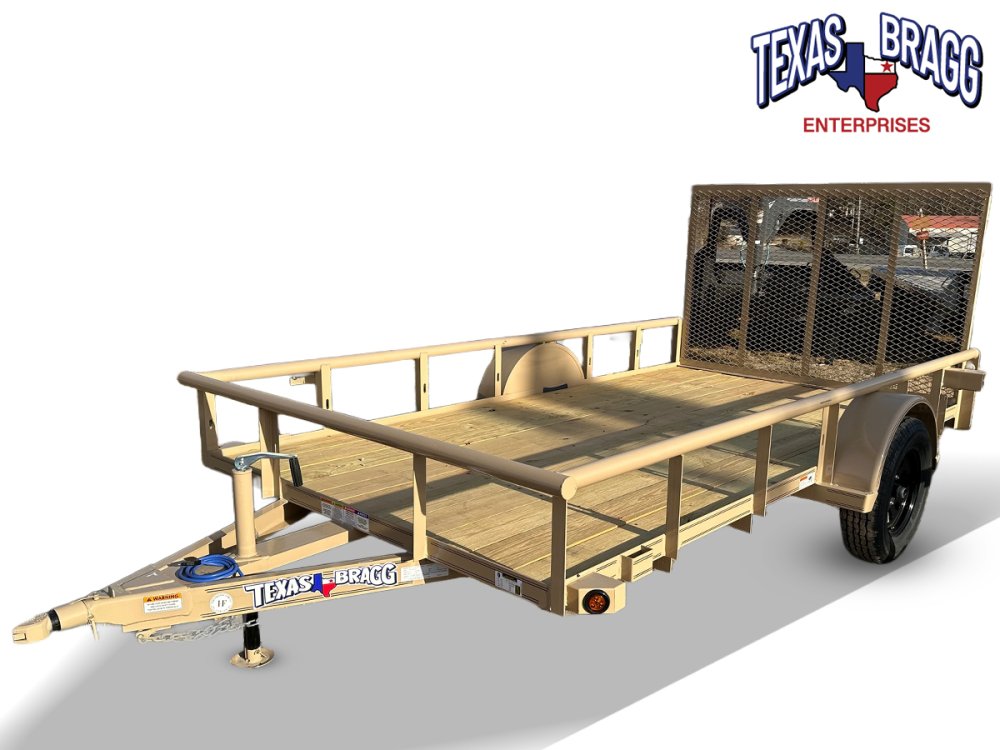 6 x 12 SA Pipe Top Utility Trailer Texas Bragg 3.5K 260721