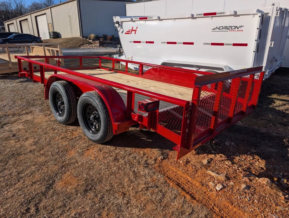 6.5 x 14 TA Pipe Top Utility Trailer Texas Bragg 6.5K 260718