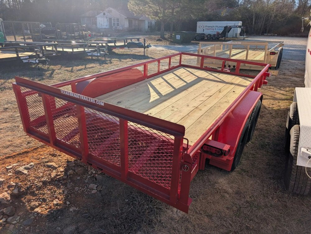 6.5 x 14 TA Pipe Top Utility Trailer Texas Bragg 6.5K 260718