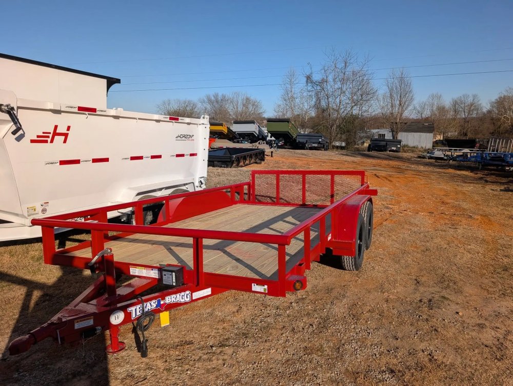 6.5 x 14 TA Pipe Top Utility Trailer Texas Bragg 6.5K 260718