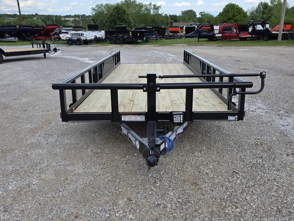 7 x 20 Equipment Trailer Pipe Top Rail Texas Bragg 9900 GVWR 252621