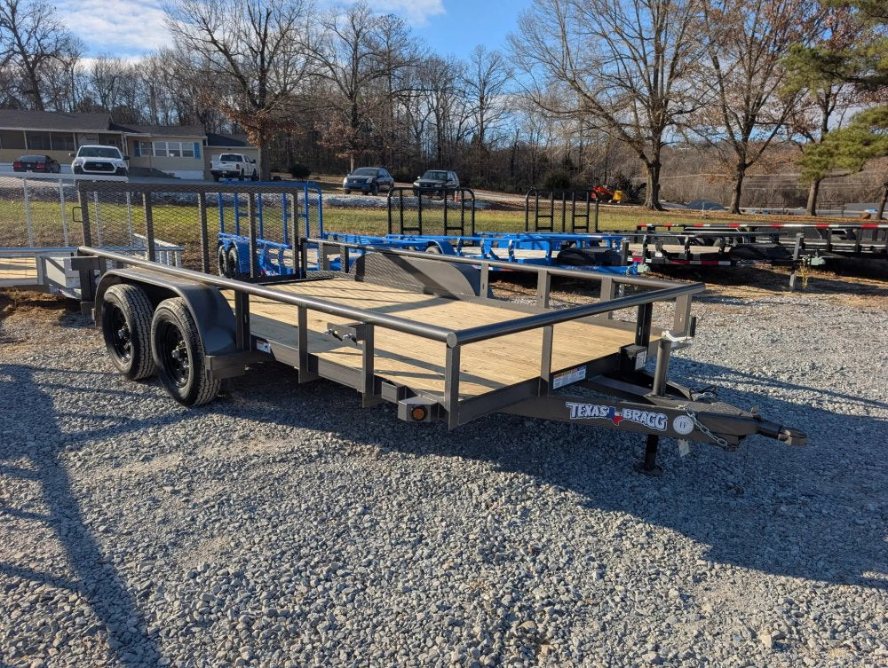 6.5 x 14 TA Pipe Top Utility Trailer Texas Bragg 6.5K 255947