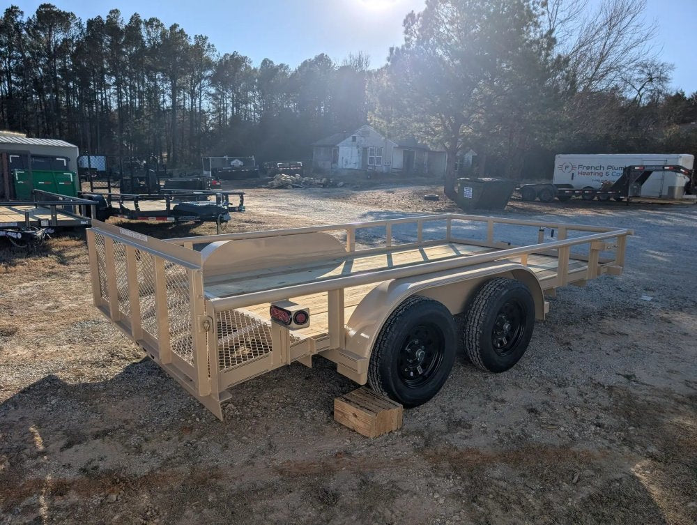 6.5 x 14 TA Pipe Top Utility Trailer Texas Bragg 6.5K 260719
