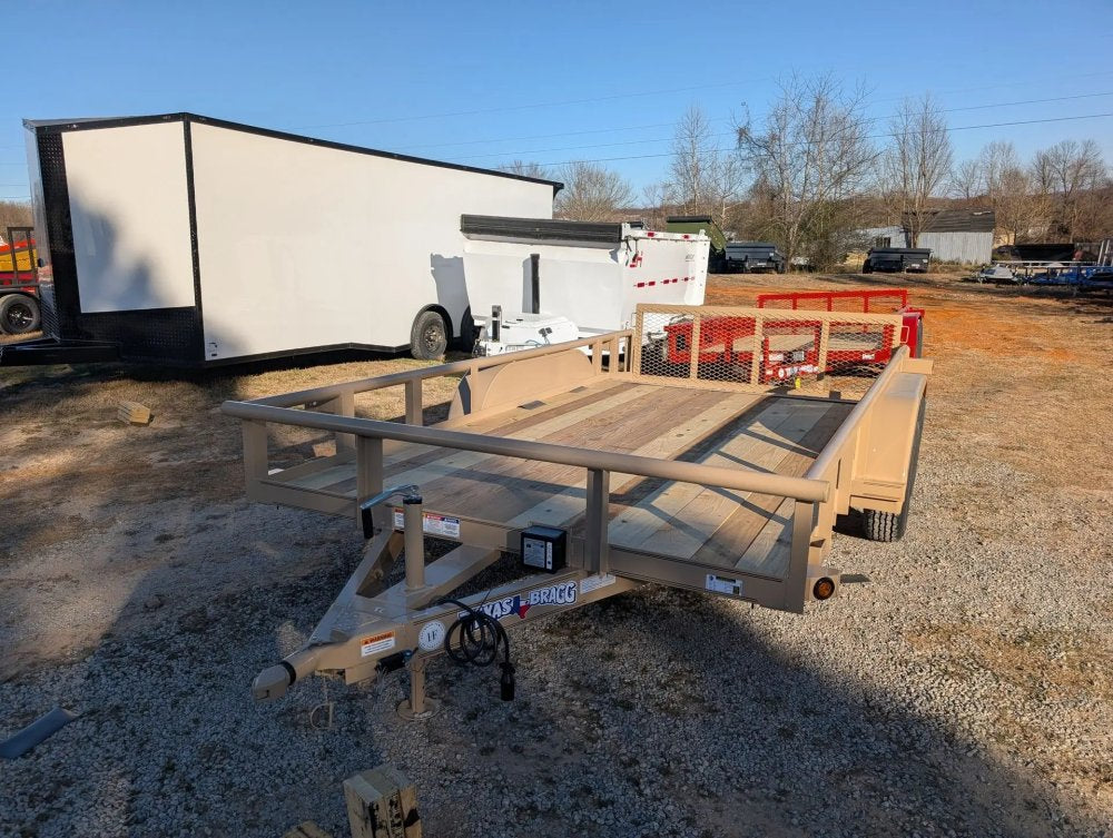 6.5 x 14 TA Pipe Top Utility Trailer Texas Bragg 6.5K 260719