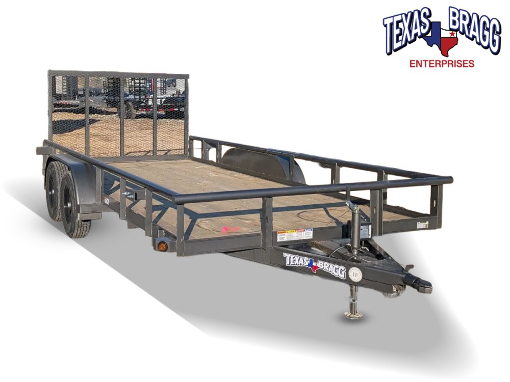 6.5 x 16 TA Pipe Top Utility Trailer Texas Bragg 6.5K 255951