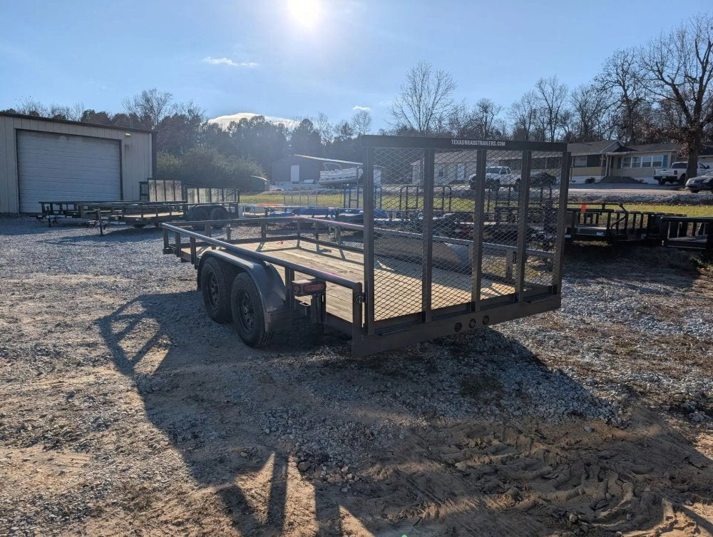 6.5 x 16 TA Pipe Top Utility Trailer Texas Bragg 6.5K 255951