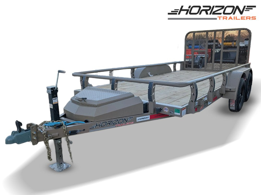 6.5' x 14' Horizon UTZ Bumper Pull Utility Trailer - (2) 3.5K Axles 15571