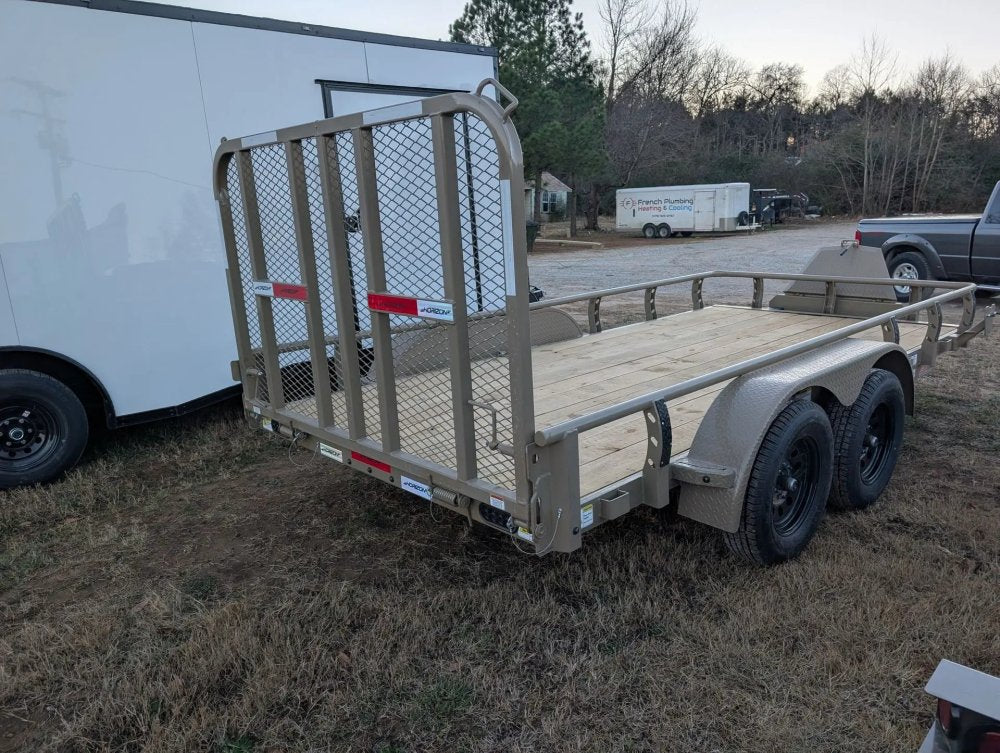 6.5' x 14' Horizon UTZ Bumper Pull Utility Trailer - (2) 3.5K Axles 15571