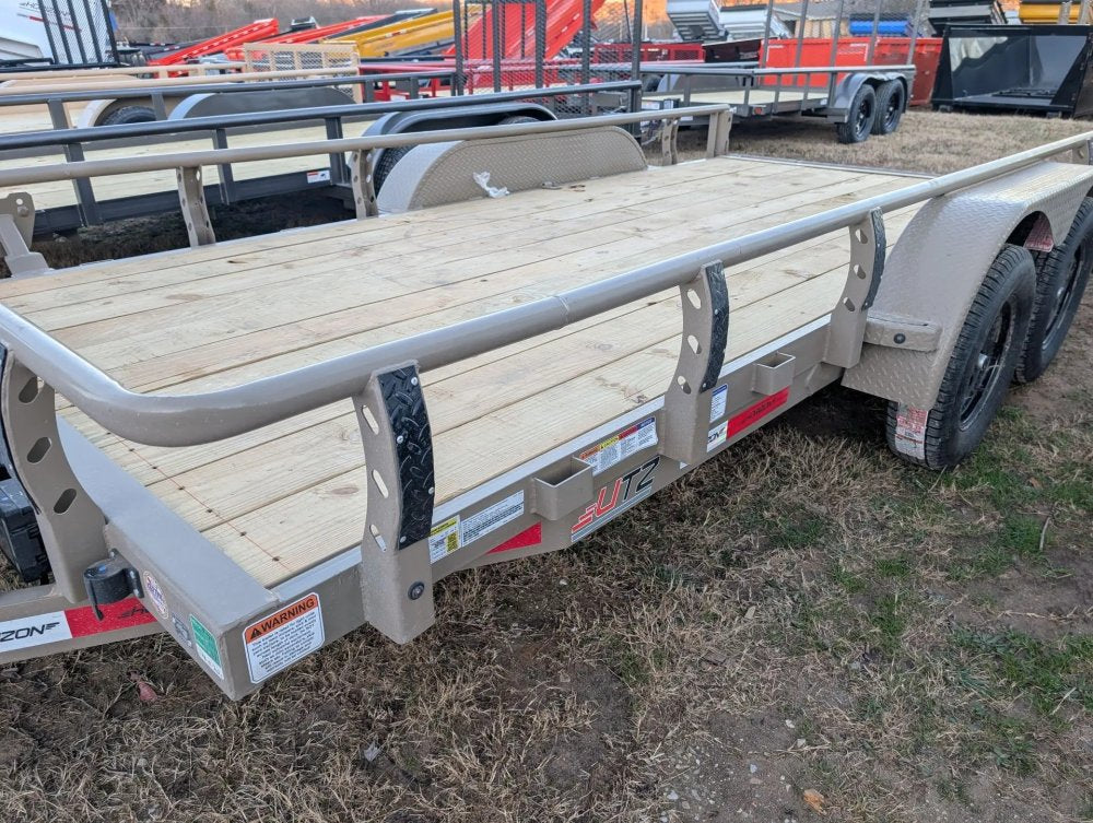 6.5' x 14' Horizon UTZ Bumper Pull Utility Trailer - (2) 3.5K Axles 15571