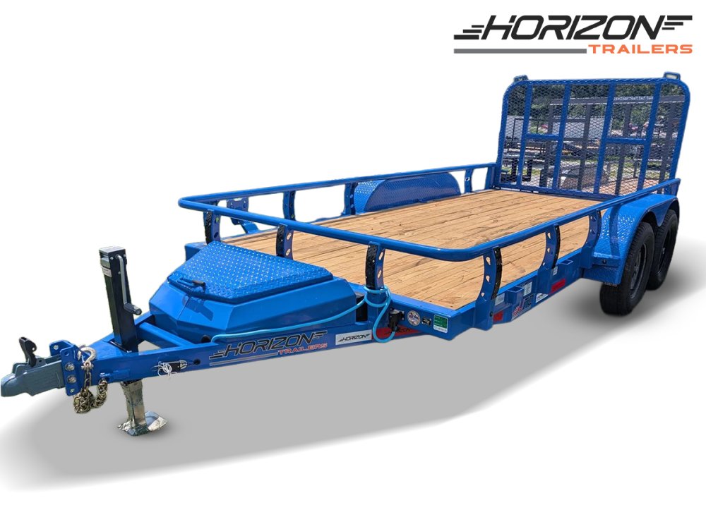 6.5' x 14' Horizon UTZ Bumper Pull Utility Trailer - (2) 3.5K Axles 11804