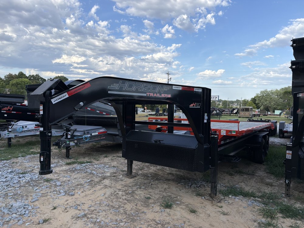 20' Horizon HRD Gooseneck Roll Off Base Trailer Telescopic 24k Lift - (2) 10K Axles 10383