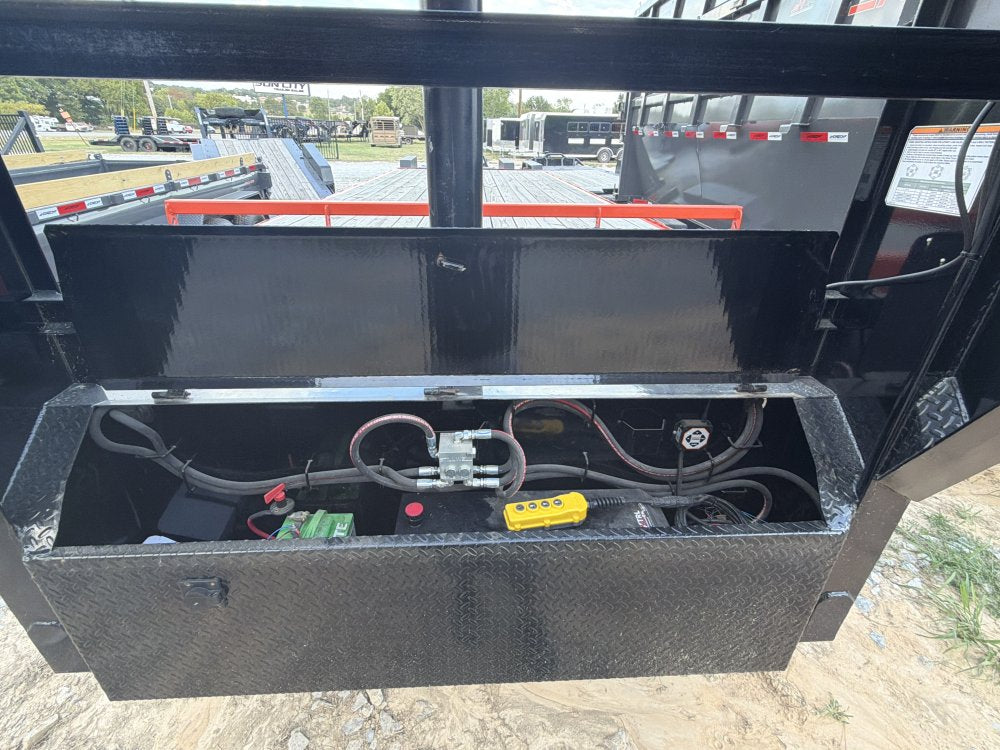 20' Horizon HRD Gooseneck Roll Off Base Trailer Telescopic 24k Lift - (2) 10K Axles 10383