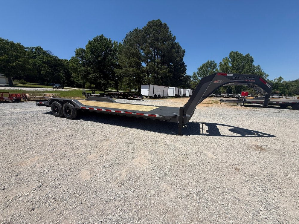 Horizon HEH 26' Drive Over Fender Gooseneck Equipment Trailer (23'+3') - (2) 10K Axles 17669