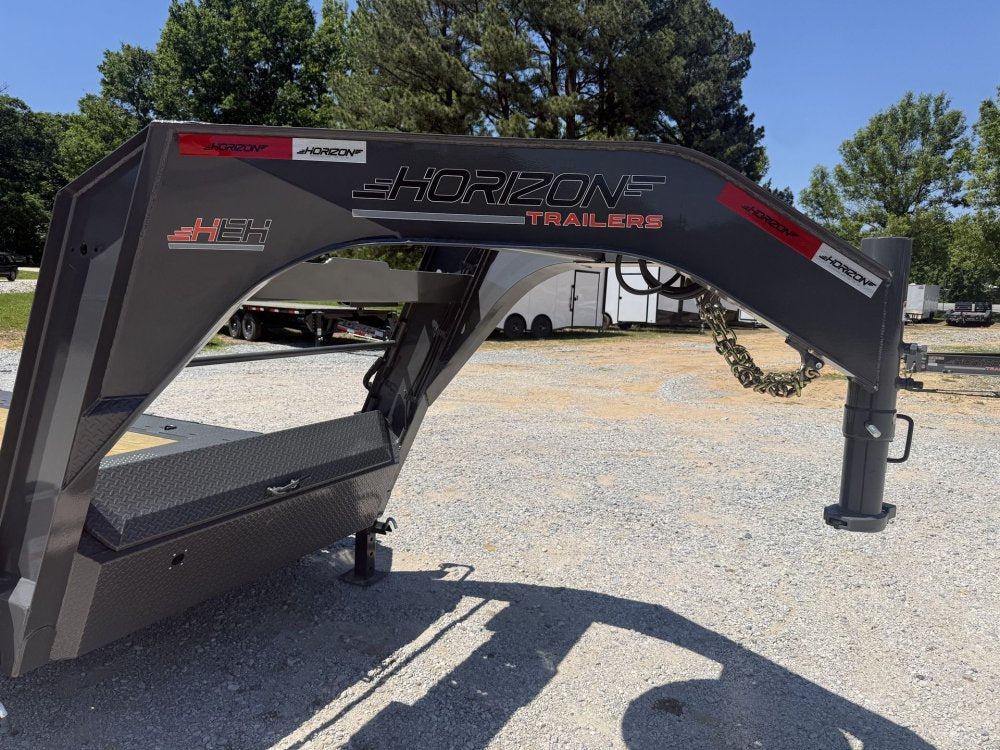 Horizon HEH 26' Drive Over Fender Gooseneck Equipment Trailer (23'+3') - (2) 10K Axles 17669