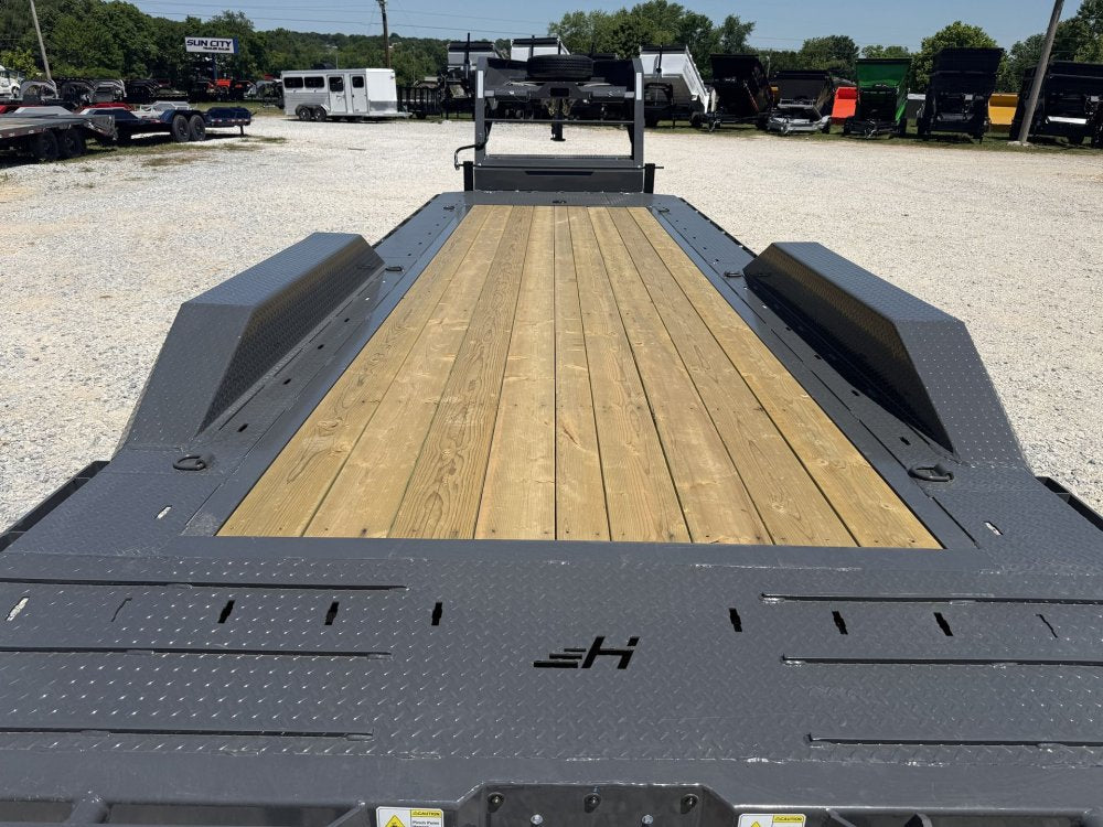 Horizon HEH 26' Drive Over Fender Gooseneck Equipment Trailer (23'+3') - (2) 10K Axles 17669