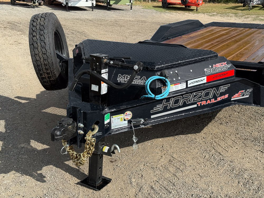 22' Horizon EHZ Bumper Pull Equipment Trailer Drive Over Fenders Mega Ramps - (2) 8K Axles 99-425