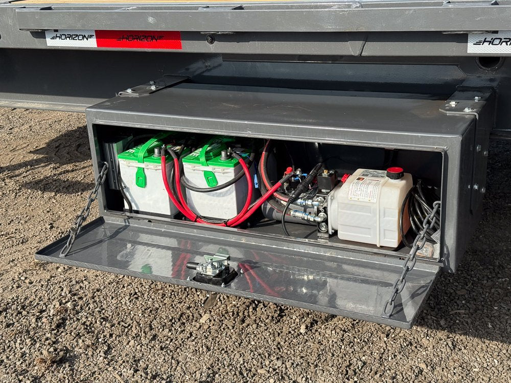 28' Horizon FTS Gooseneck Hydraulic Deckover Tilt Trailer - (2) 10K Axles 53-45f