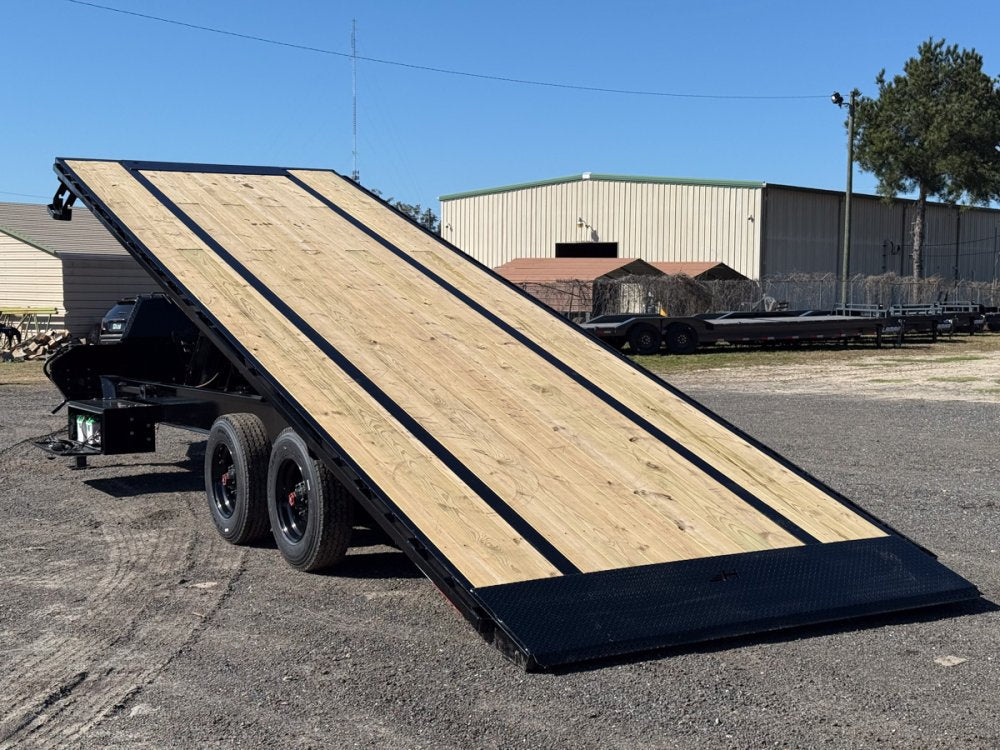 26' Horizon FFT Bumper Pull Full Deckover Tilt Trailer - (2) 10K Axles 6d-4d9