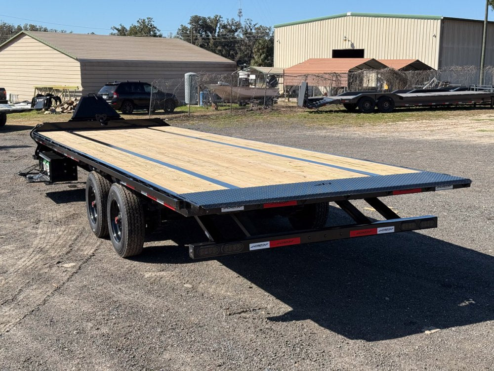 26' Horizon FFT Bumper Pull Full Deckover Tilt Trailer - (2) 10K Axles 6d-4d9