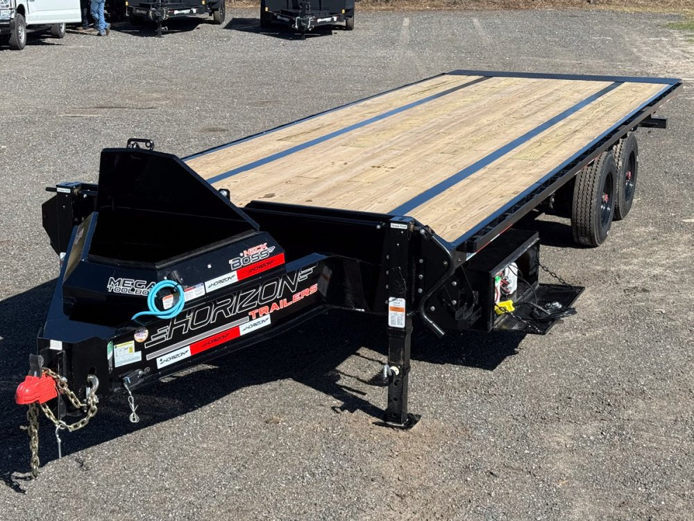 26' Horizon FFT Bumper Pull Full Deckover Tilt Trailer - (2) 10K Axles 6d-4d9
