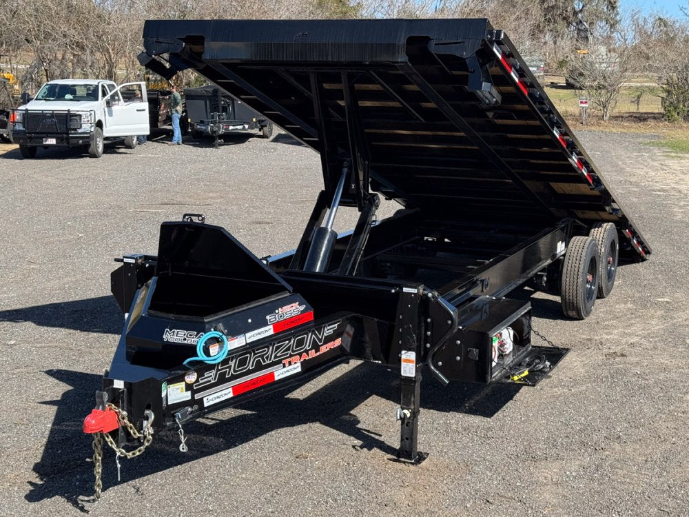 26' Horizon FFT Bumper Pull Full Deckover Tilt Trailer - (2) 10K Axles 6d-4d9