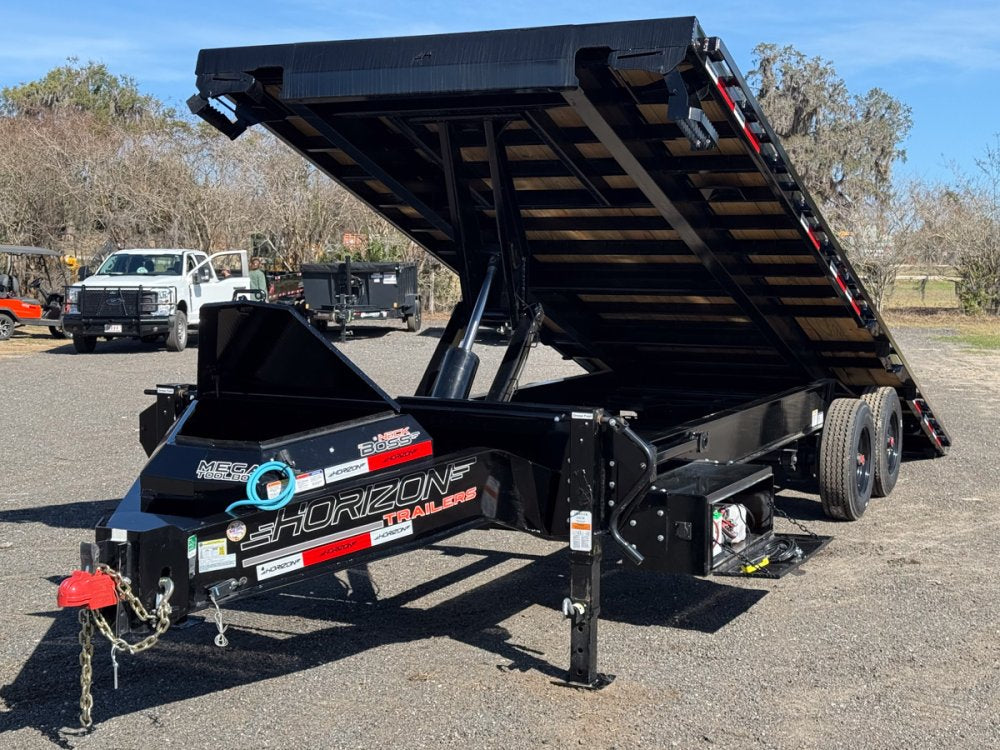 26' Horizon FFT Bumper Pull Full Deckover Tilt Trailer - (2) 10K Axles 6d-4d9
