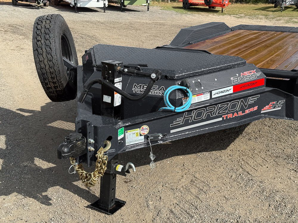 22' Horizon EHZ Bumper Pull Equipment Trailer Drive Over Fenders Mega Ramps - (2) 8K Axles 01-4f8