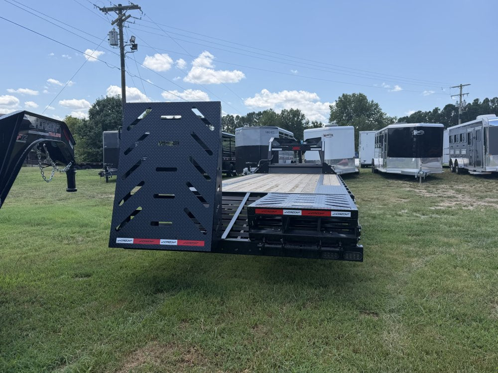 26' Horizon FTZ Gooseneck Deckover Trailer Mega Ramps - (2) 7K Axles 017696