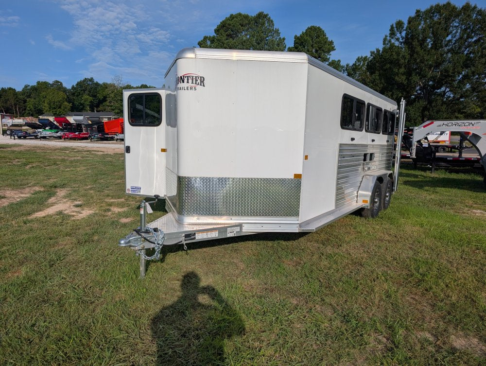 7' x 16' Stock Low Pro DDFW Bumper Pull Livestock Trailer - (2) 3.5k Axles 36786