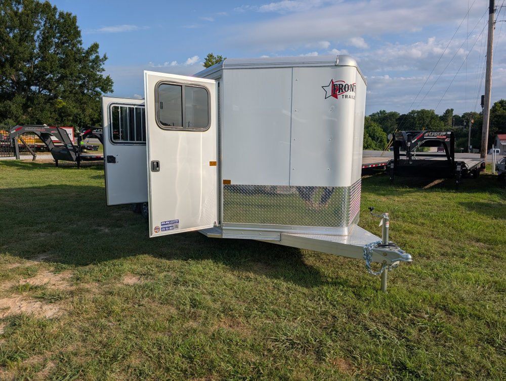 7' x 16' Stock Low Pro DDFW Bumper Pull Livestock Trailer - (2) 3.5k Axles 36786