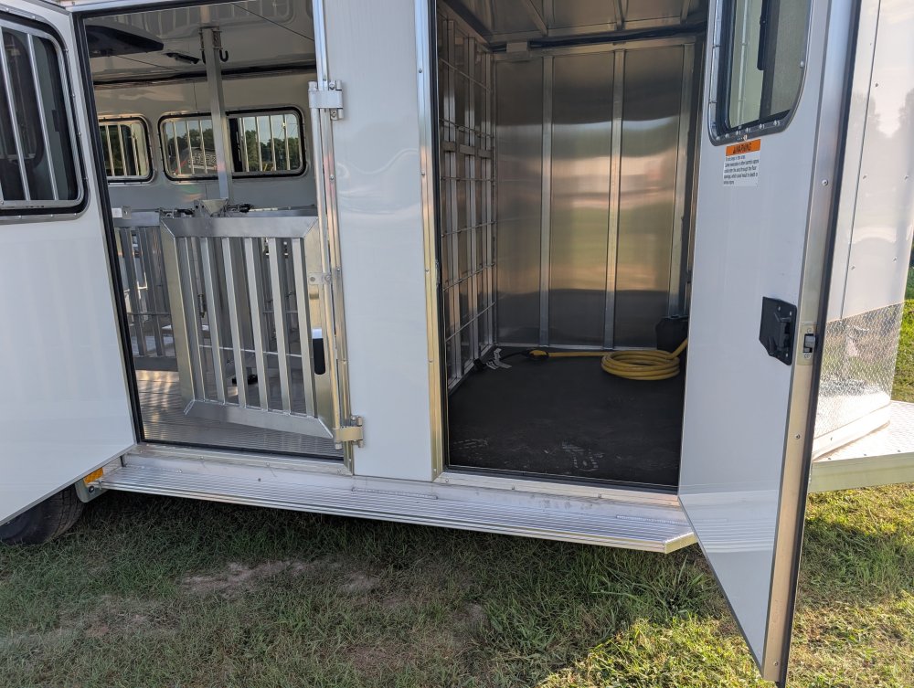 7' x 16' Stock Low Pro DDFW Bumper Pull Livestock Trailer - (2) 3.5k Axles 36786
