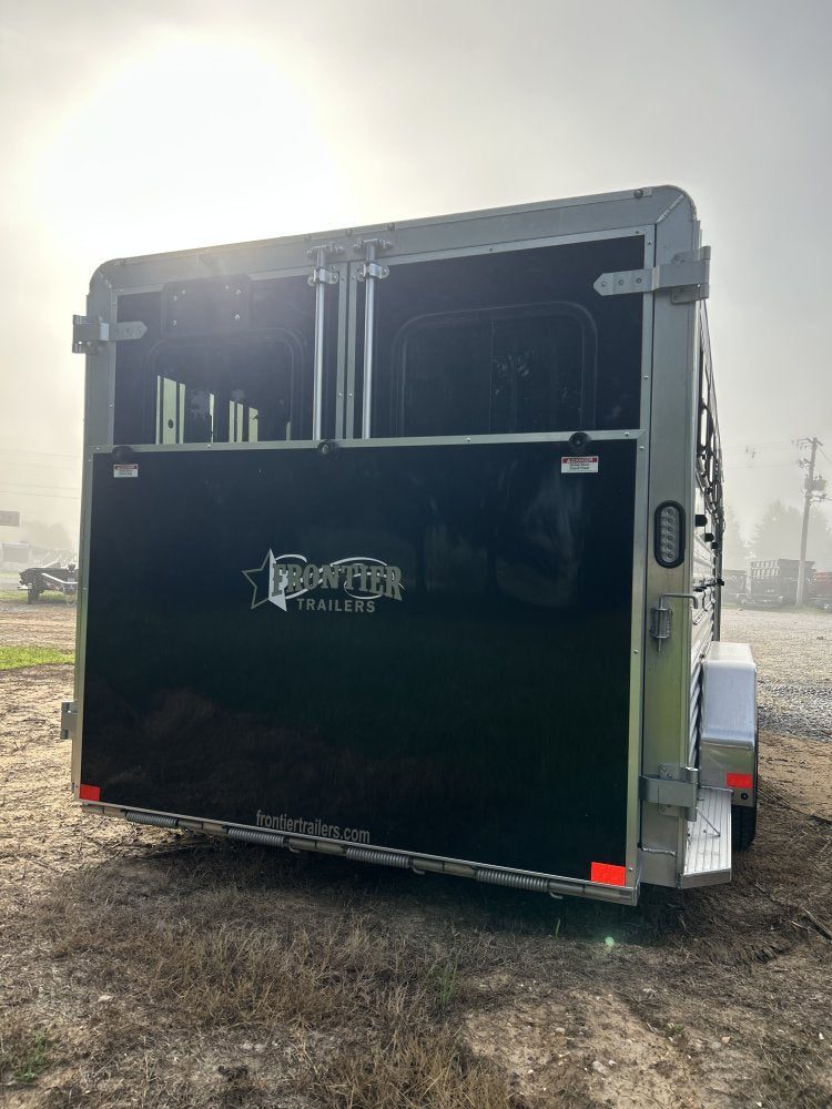 7' x 20' Stock Low Pro DDFW Bumper Pull Livestock Trailer - (2) 3.5k Axles 36742