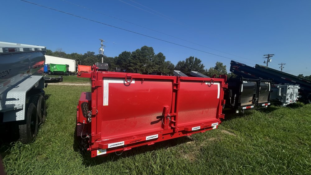 14' Horizon LZ7 Bumper Pull Dump Trailer 30" Side Walls - (2) 7K Axles 018651
