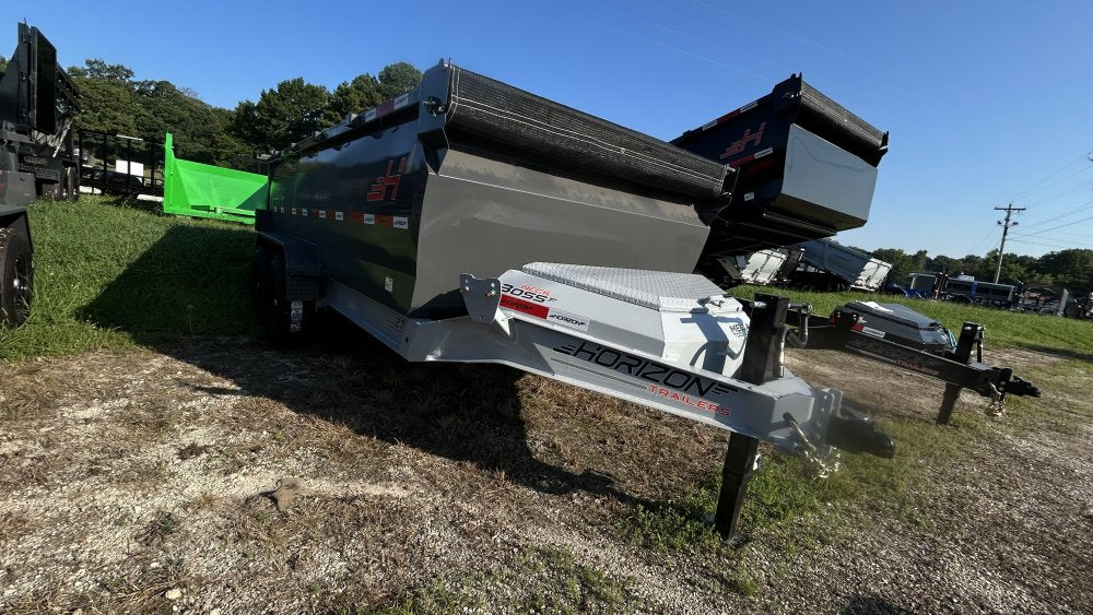 14' Horizon LZ7 Bumper Pull Dump Trailer 30" Side Walls - (2) 7K Axles 018650