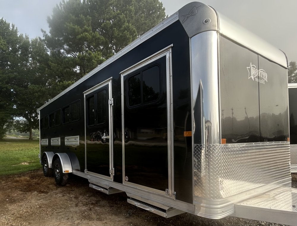 7' x 20' Stock Low Pro DDFW Bumper Pull Livestock Trailer - (2) 3.5k Axles 39496
